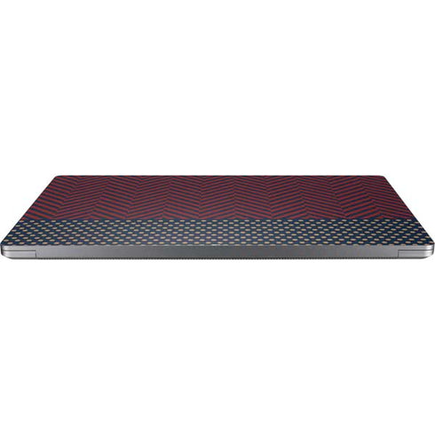 Blocked Polka Dot Chevron Universal Laptop 15in (12.2 x 8.8in) Skin